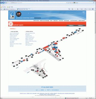 New airport website