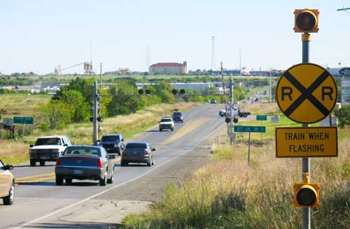 Workers ready to go on FM 3009