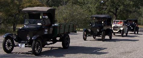 Model Ts at Guadalupe River State Park