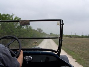 Model T on unpaved road