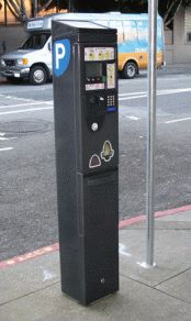 Pay-and-display station in San Francisco