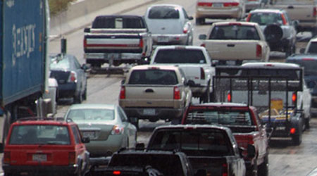 Worst traffic road conditions in Texas